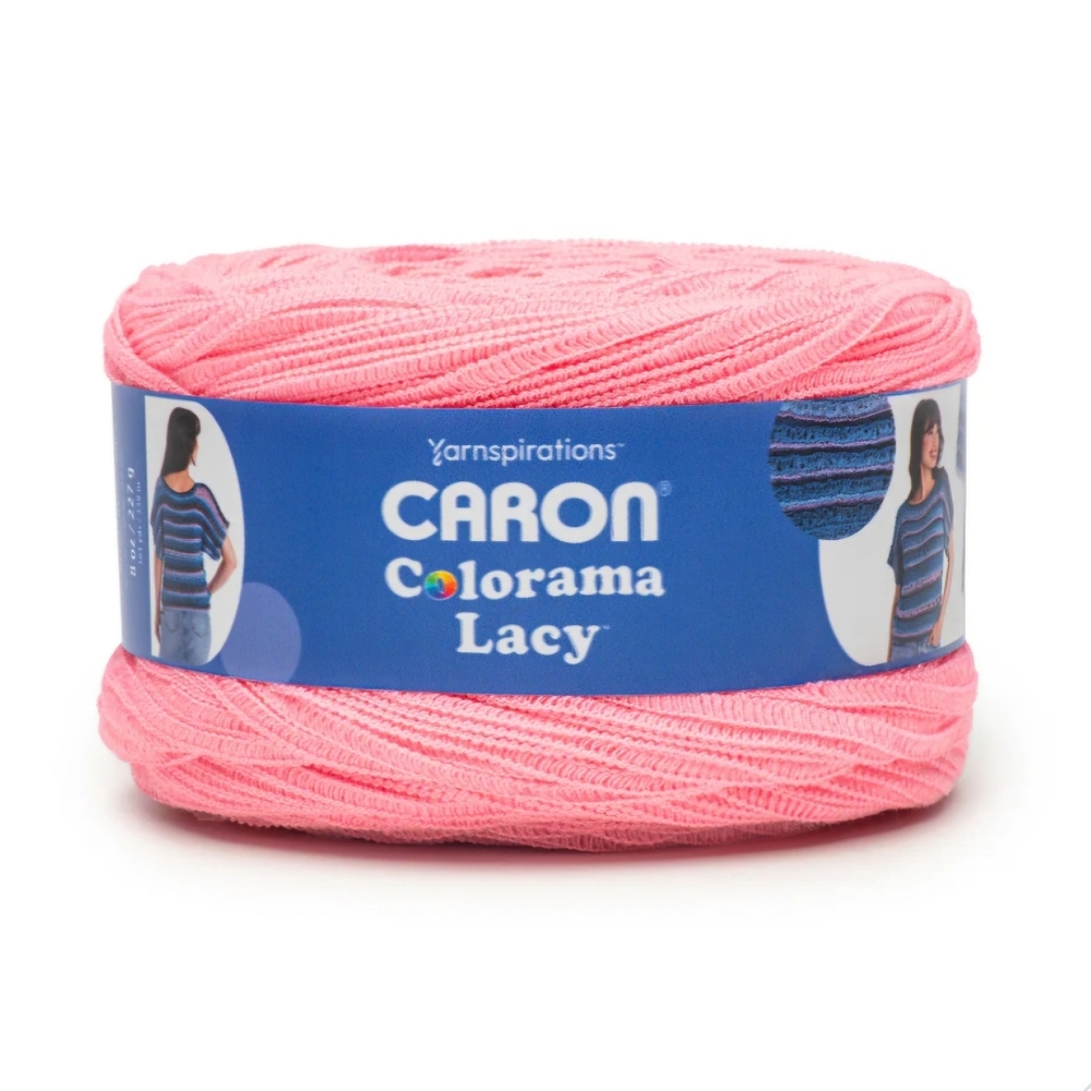 NWT 4 Skeins Caron Colorama Lacy Yarn in Color "Rose"
